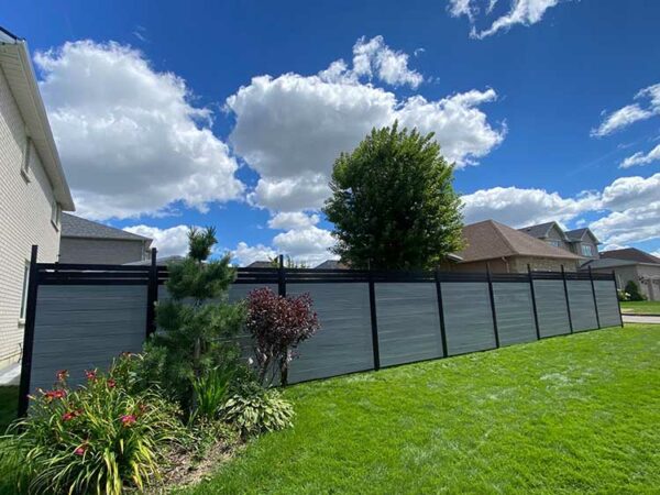 1-Aluminum Vinyl Fence Installed in Burlington