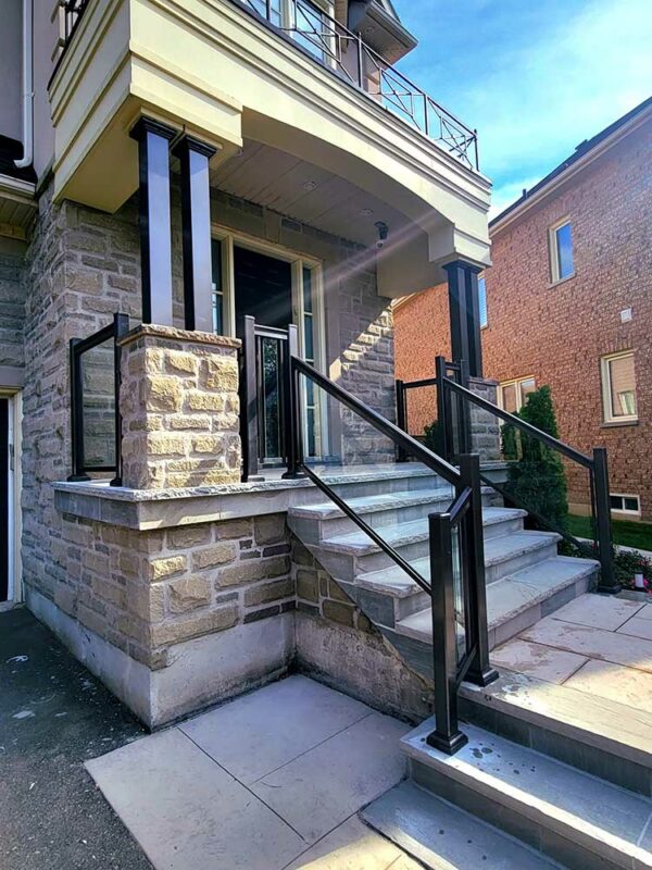 Aluminum Glass Railings Installed in Burlington