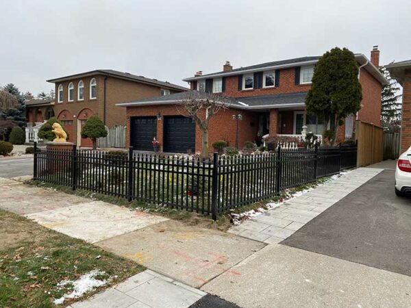 Aluminum Picket Fence Installed in Aurora