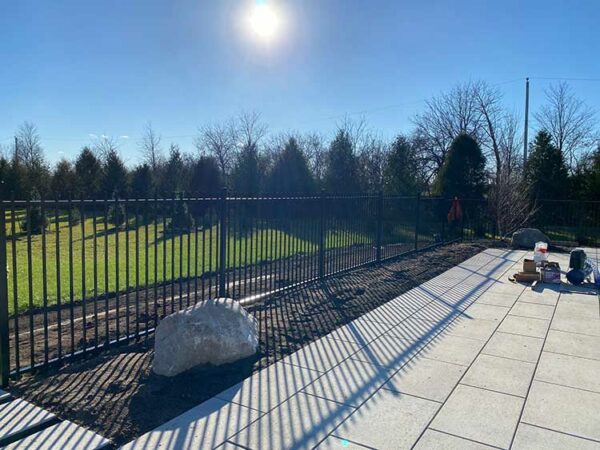 Aluminum Picket Fence Installed in Canada