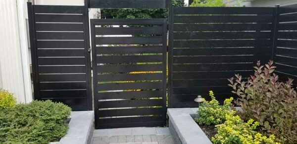 Aluminum Semi Privacy Fence Installed in Belleville