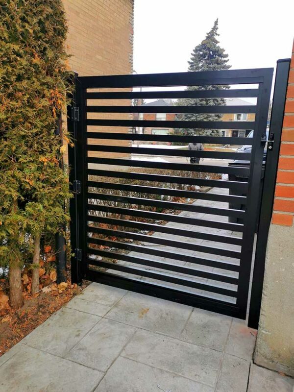 Aluminum Semi Privacy Fence Installed in Toronto