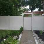 Horizontal Khaki/Tan Vinyl Fence Panels