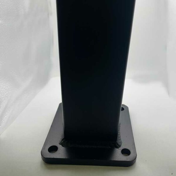 Powder Coated 2 12 x 2 12 Tube Post with welded Base Aluminum Extrusion