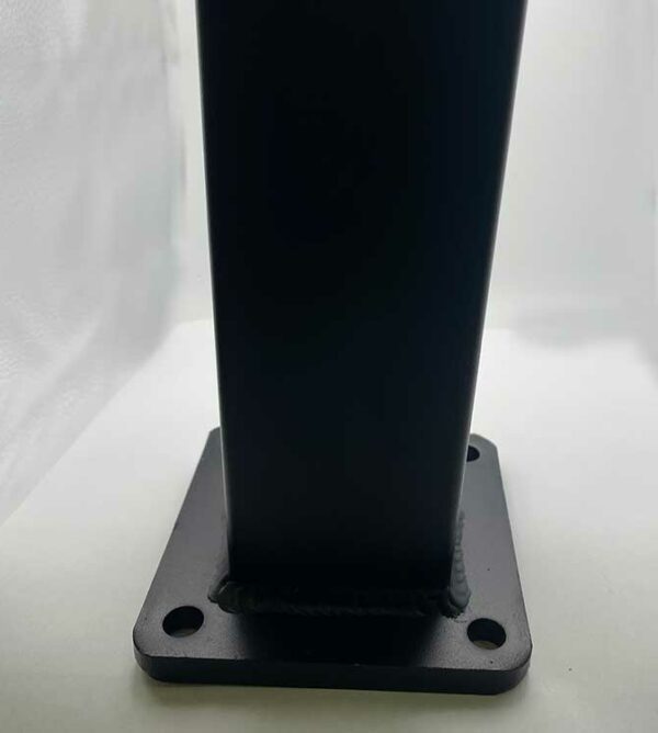 Powder Coated 2 12 x 2 12 Tube Post with welded Base Aluminum Extrusion