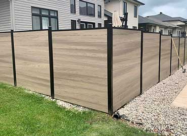 Taupe Vinyl Fence Canada