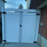 White Vinyl Fence Panels with Gates